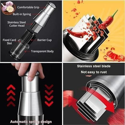 Stainless Steel Hand Food Chopper Garlic Press